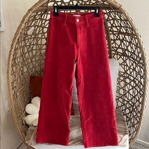 Universal Thread Red Wide-Leg Corduroy Pants